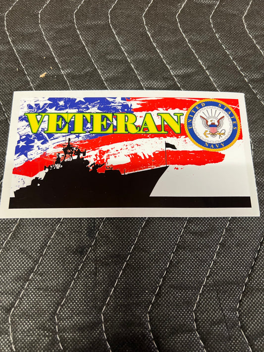 Navy Veteran Decal